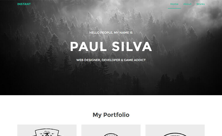 Programming Portfolio Website Template