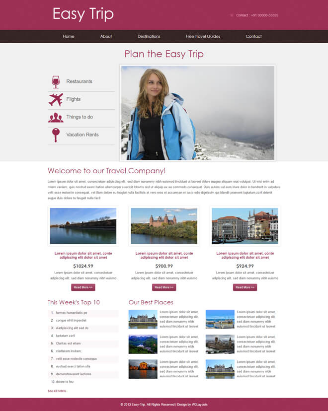 Easy Trip Travel Website 5 Bootstrap Template Easy Trip Travel Website 5 Bootstrap Template