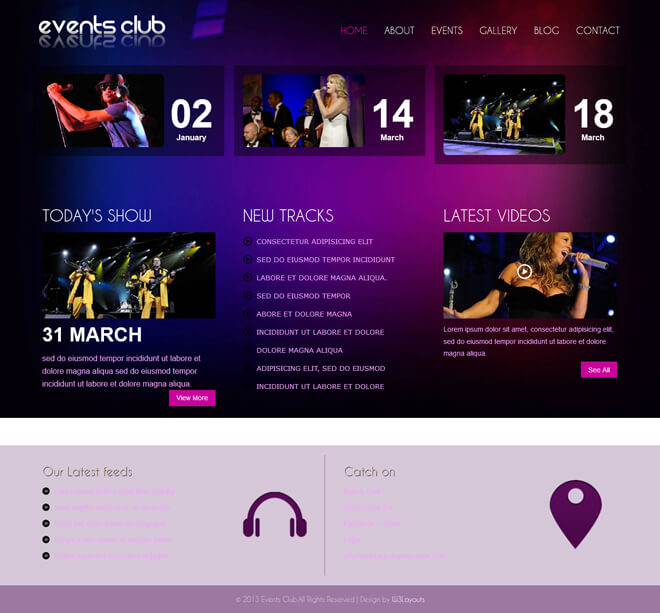 free event bootstrap template list of best quality html5 templates