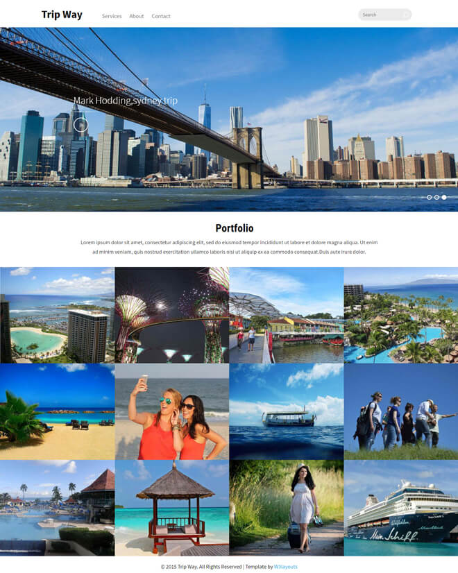 30+ High Quality HTML5 Bootstrap Business Travel Itinerary Template