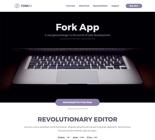 20+ Free HTML Landing Page Templates Built With HTML5 and Bootstrap 3