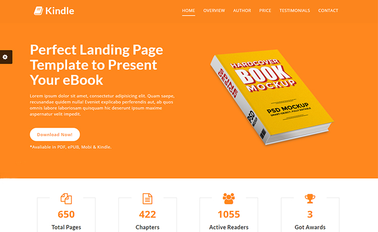 Responsive Free HTML5 eBook Landing Template with Working ...