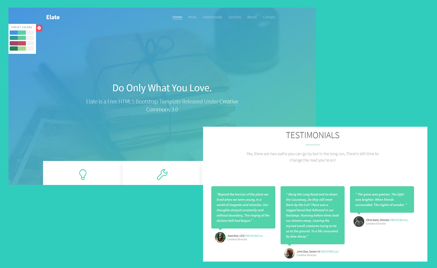modern responsive free multipurpose portfolio template with 4